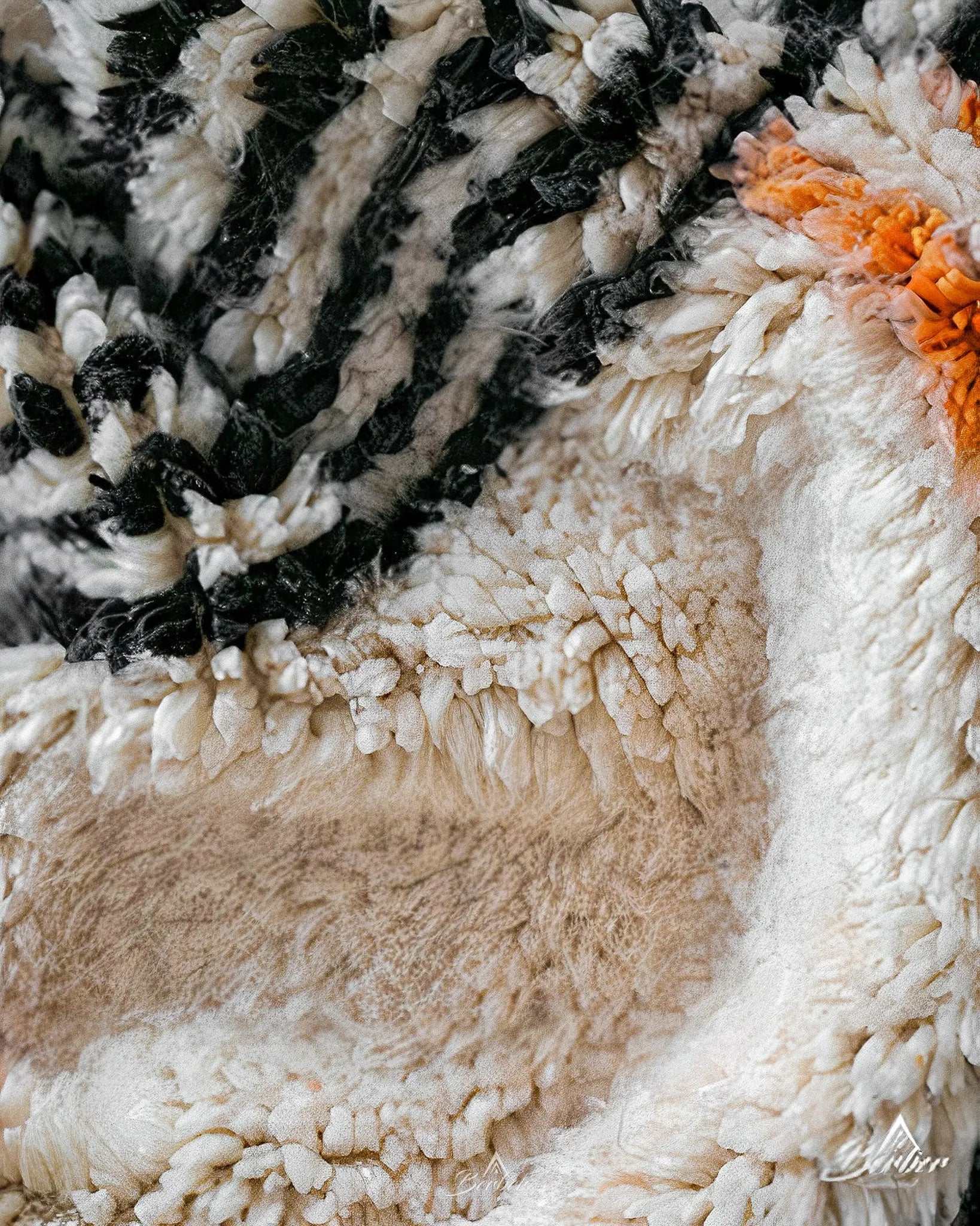 Authentic Boho Rug 3 X 5 Ft | 90 X 150 Cm / With Tassels / Short (0.4” / 1 cm)