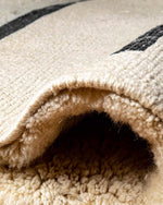 Wool Beni Ourain Rug 3 X 5 Ft | 90 X 150 Cm / With Tassels / Short (0.4” / 1 cm)