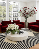 Beni Ourain Moroccan Rug 3 X 5 Ft | 90 X 150 Cm / With Tassels / Short (0.4” / 1 cm)