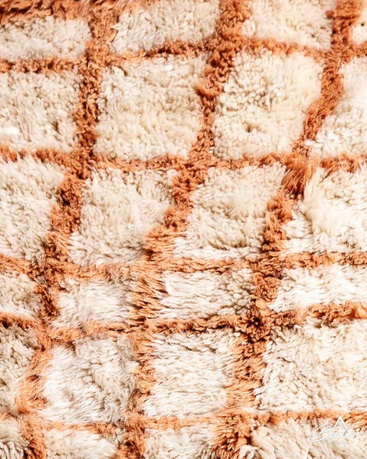 Peach Wool Area Rug 3 X 5 Ft | 90 X 150 Cm / With Tassels / Short (0.4” / 1 cm)