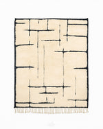 Berber Decorative Rug 3 X 5 Ft | 90 X 150 Cm / With Tassels / Short (0.4” / 1 cm)