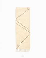 Berber Runner Rug 2 X 6 Ft | 60 X 180 Cm / With Tassels / Short (0.4” / 1 cm)