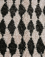 Black And White Checkered Rug 3 X 5 Ft | 90 X 150 Cm / With Tassels / Short (0.4” / 1 cm)