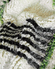 Bohemian Green Rug 3 X 5 Ft | 90 X 150 Cm / With Tassels / Short (0.4” / 1 cm)