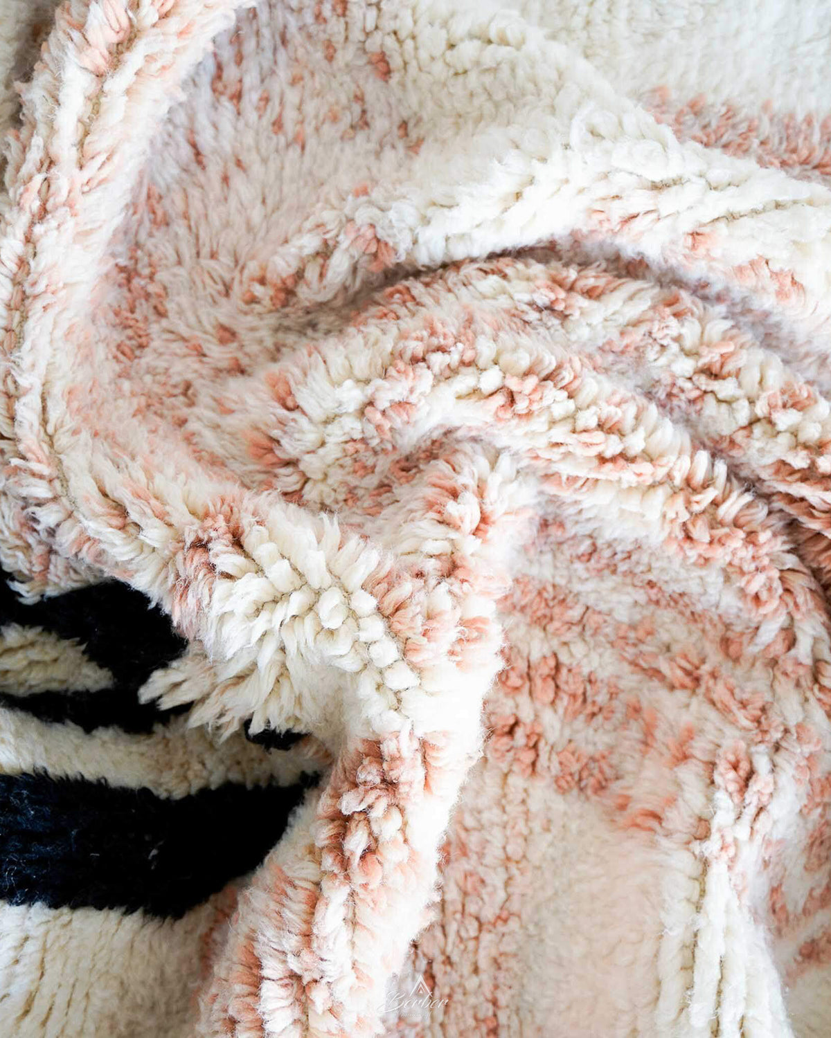 Brown Boho Wool Rug