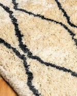 Natural Wool Shag Rug 3 X 5 Ft | 90 X 150 Cm / With Tassels / Short (0.4” / 1 cm)