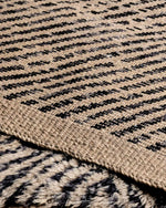 Striped Beni Ourain Rug 3 X 5 Ft | 90 X 150 Cm / With Tassels / Short (0.4” / 1 cm)