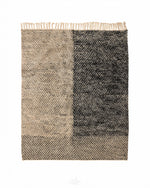 Striped Beni Ourain Rug 3 X 5 Ft | 90 X 150 Cm / With Tassels / Short (0.4” / 1 cm)