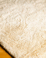 Off White Beni Ourain Carpet 3 X 5 Ft | 90 X 150 Cm / With Tassels / Short (0.4” / 1 cm)