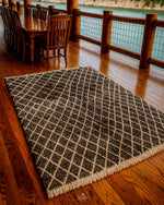Bold Berber Rug 3 X 5 Ft | 90 X 150 Cm / With Tassels / Short (0.4” / 1 cm)
