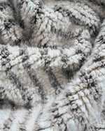 Striped Grey Moroccan rug 3 X 5 Ft | 90 X 150 Cm / With Tassels / Short (0.4” / 1 cm)