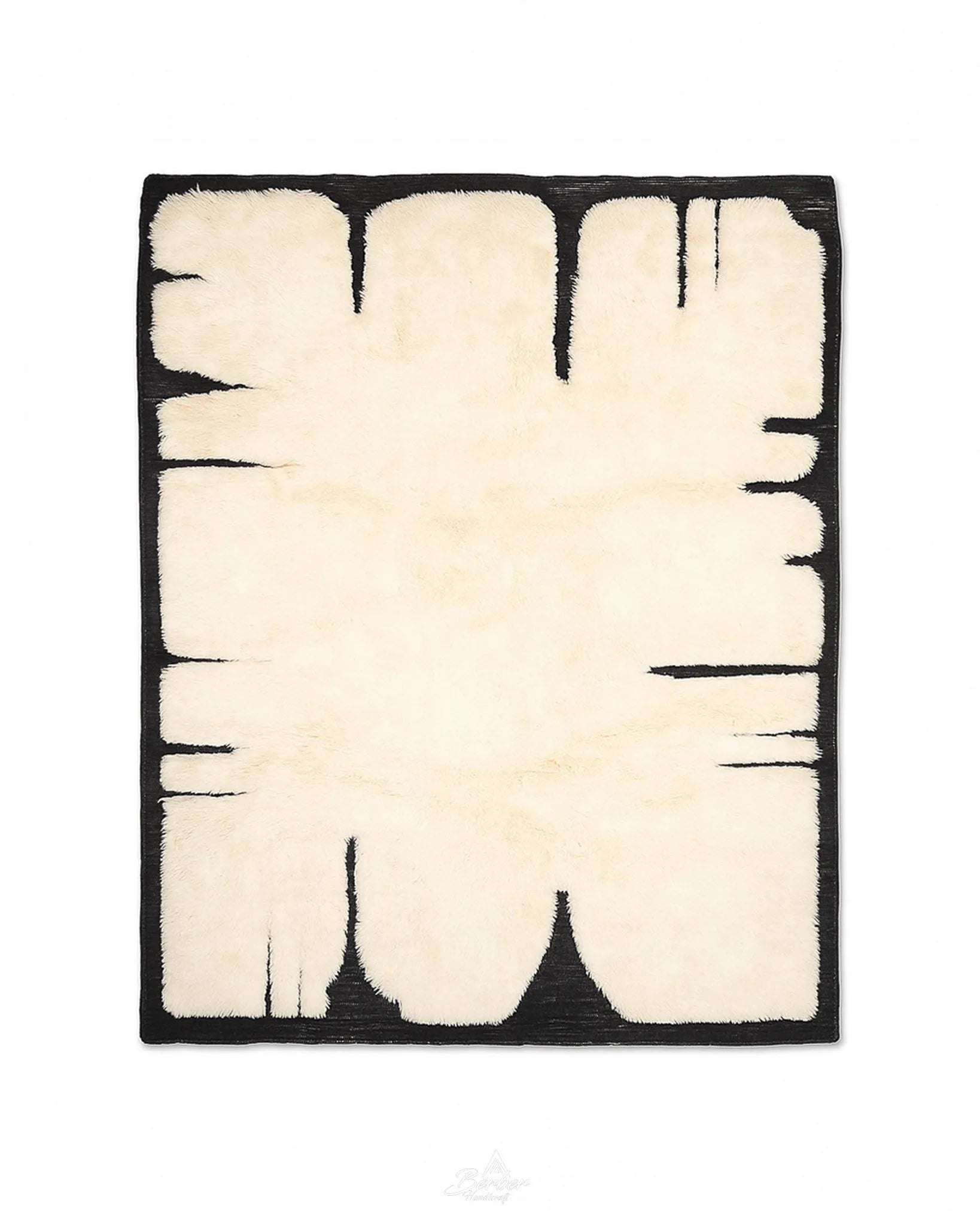 Custom Moroccan Rug 3 X 5 Ft | 90 X 150 Cm / With Tassels / Short (0.4” / 1 cm)