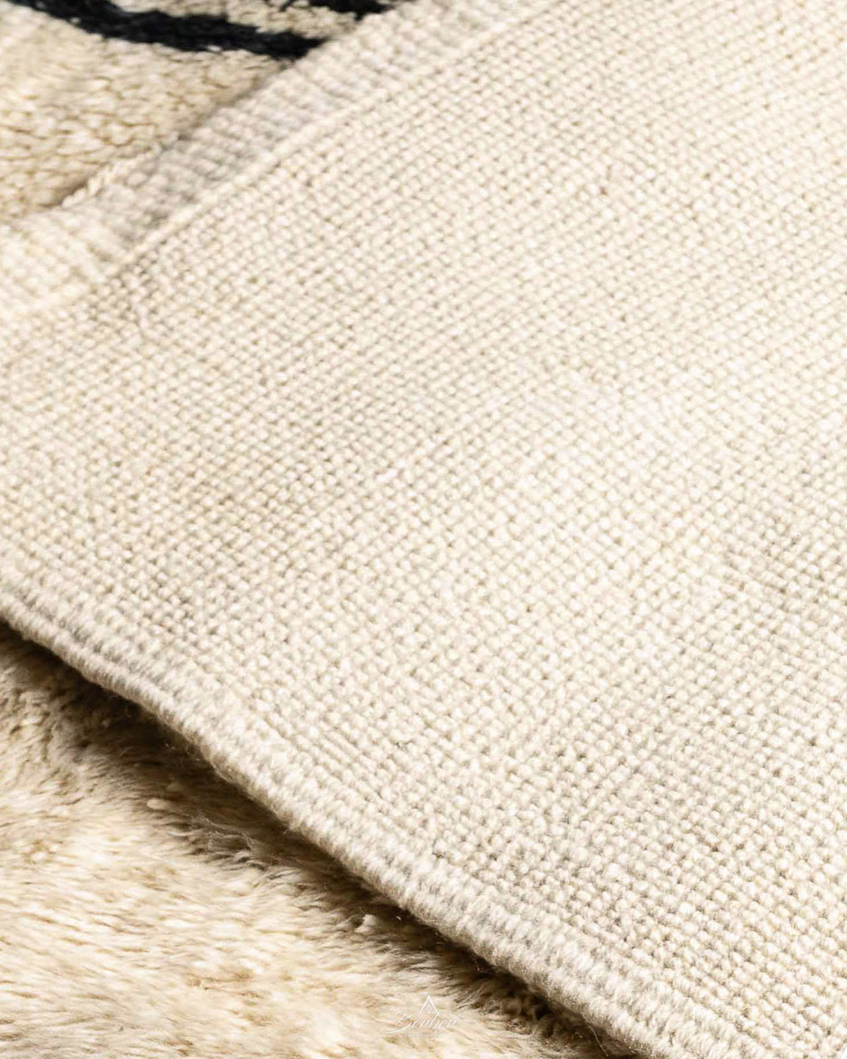 Contemporary Moroccan Rug 3 X 5 Ft | 90 X 150 Cm / With Tassels / Short (0.4” / 1 cm)