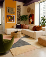Custom Colorful Rug 3 X 5 Ft | 90 X 150 Cm / With Tassels / Short (0.4” / 1 cm)