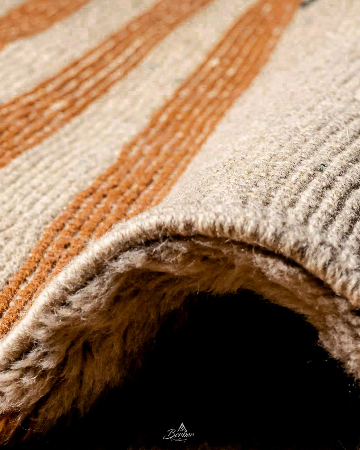 Custom Brown Wool Rug 3 X 5 Ft | 90 X 150 Cm / With Tassels / Short (0.4” / 1 cm)