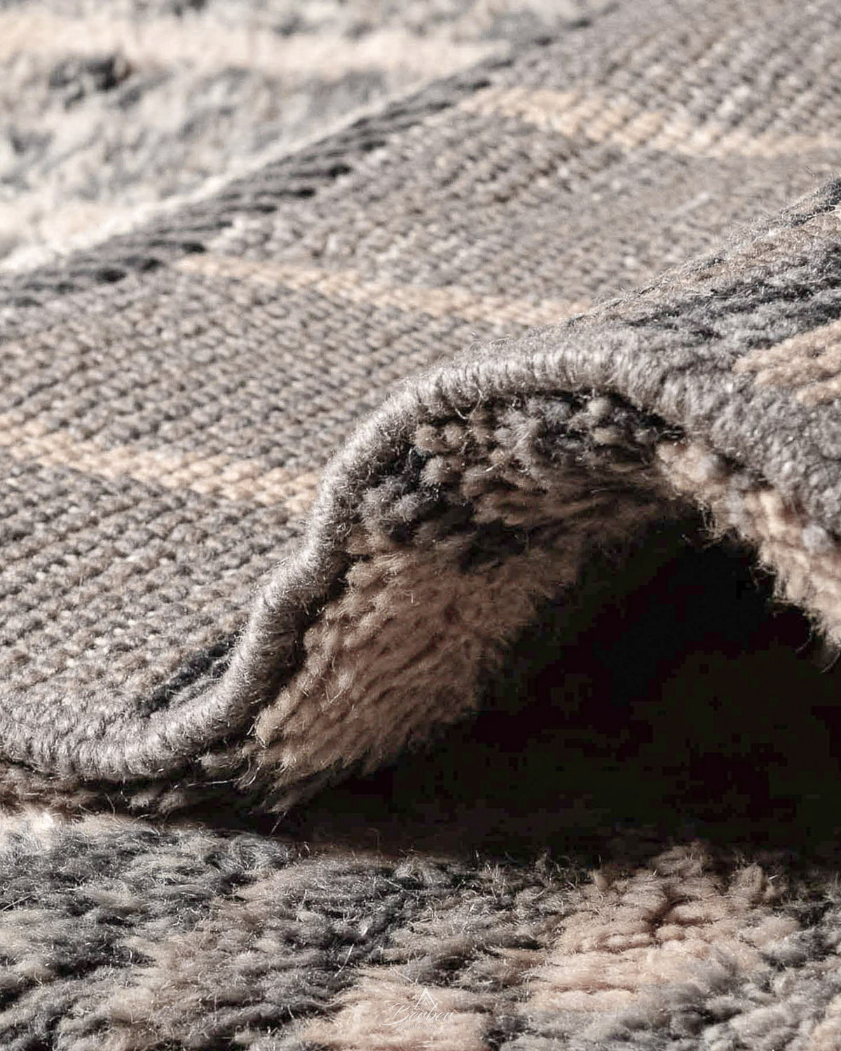 Brown Runner Rug 3 X 5 Ft | 90 X 150 Cm / With Tassels / Short (0.4” / 1 cm)