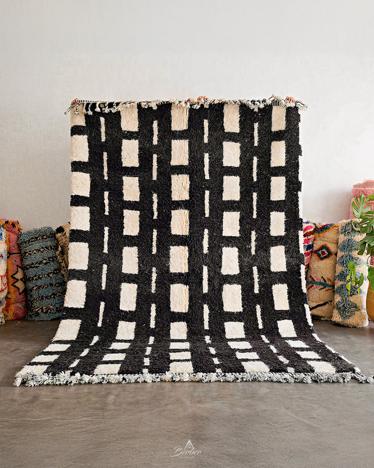 Fluffy Wool Rug 3 X 5 Ft | 90 X 150 Cm / With Tassels / Short (0.4” / 1 cm)