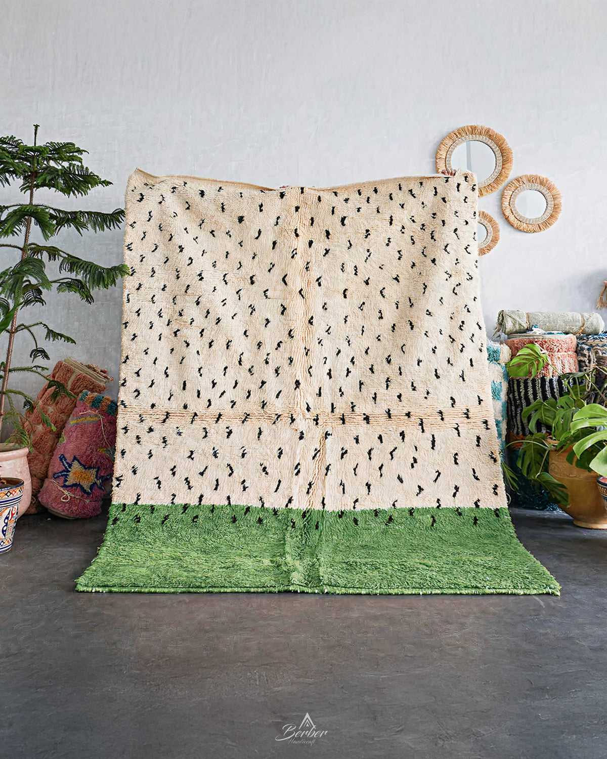 Green Boho Rug