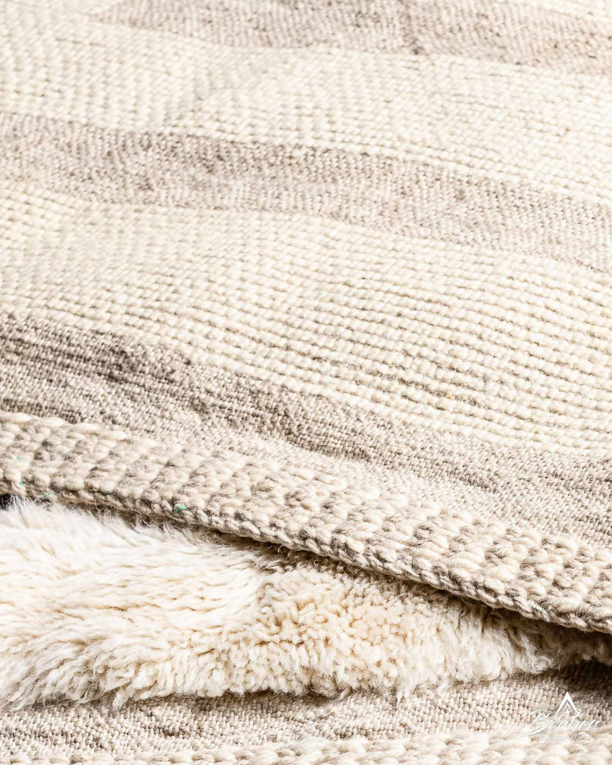 Handwoven nuLOOM Rug 3 X 5 Ft | 90 X 150 Cm / With Tassels / Short (0.4” / 1 cm)
