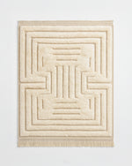 Handwoven nuLOOM Rug 3 X 5 Ft | 90 X 150 Cm / With Tassels / Short (0.4” / 1 cm)