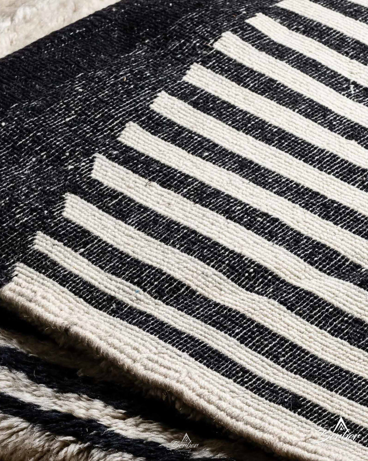 Handwoven Rug 3 X 5 Ft | 90 X 150 Cm / With Tassels / Short (0.4” / 1 cm)