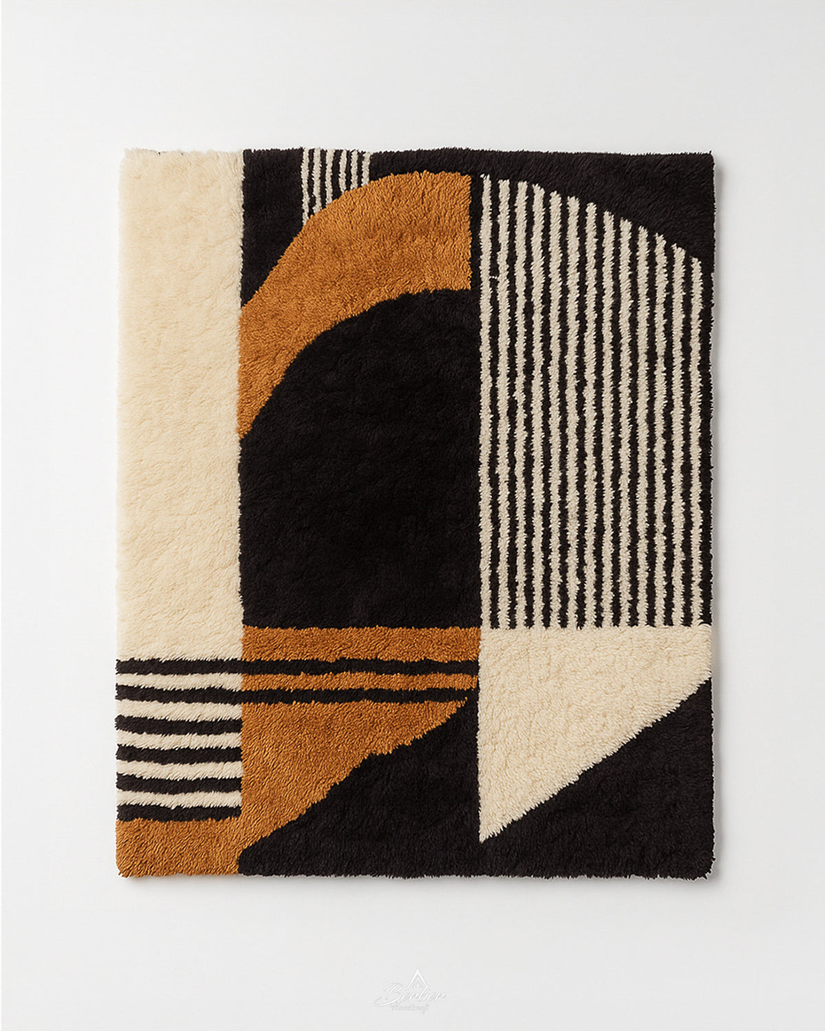 Handwoven Rug 3 X 5 Ft | 90 X 150 Cm / With Tassels / Short (0.4” / 1 cm)