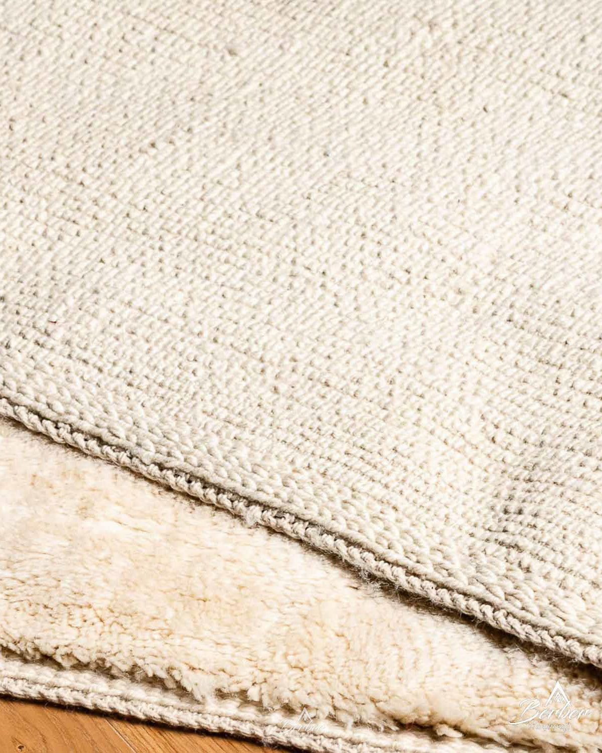 Soft Moroccan Area Rug 3 X 5 Ft | 90 X 150 Cm / With Tassels / Short (0.4” / 1 cm)