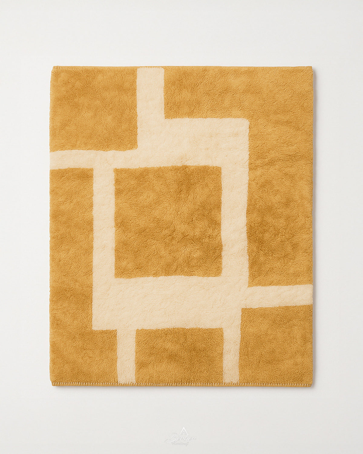 Area Wool Rug 3 X 5 Ft | 90 X 150 Cm / With Tassels / Short (0.4” / 1 cm)