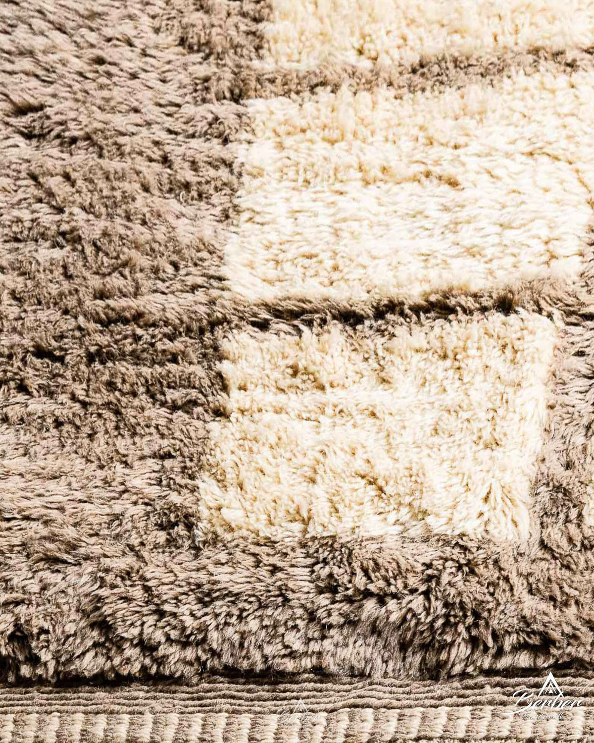 Bohemian Moroccan Rug 3 X 5 Ft | 90 X 150 Cm / With Tassels / Short (0.4” / 1 cm)