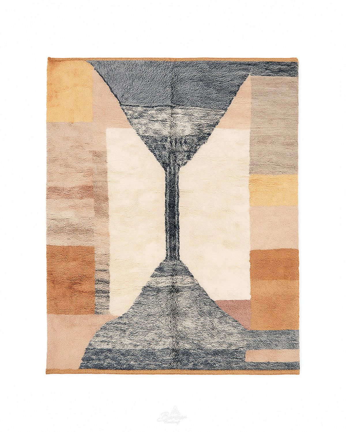 Boho Area Rugs 3 X 5 Ft | 90 X 150 Cm / With Tassels / Short (0.4” / 1 cm)