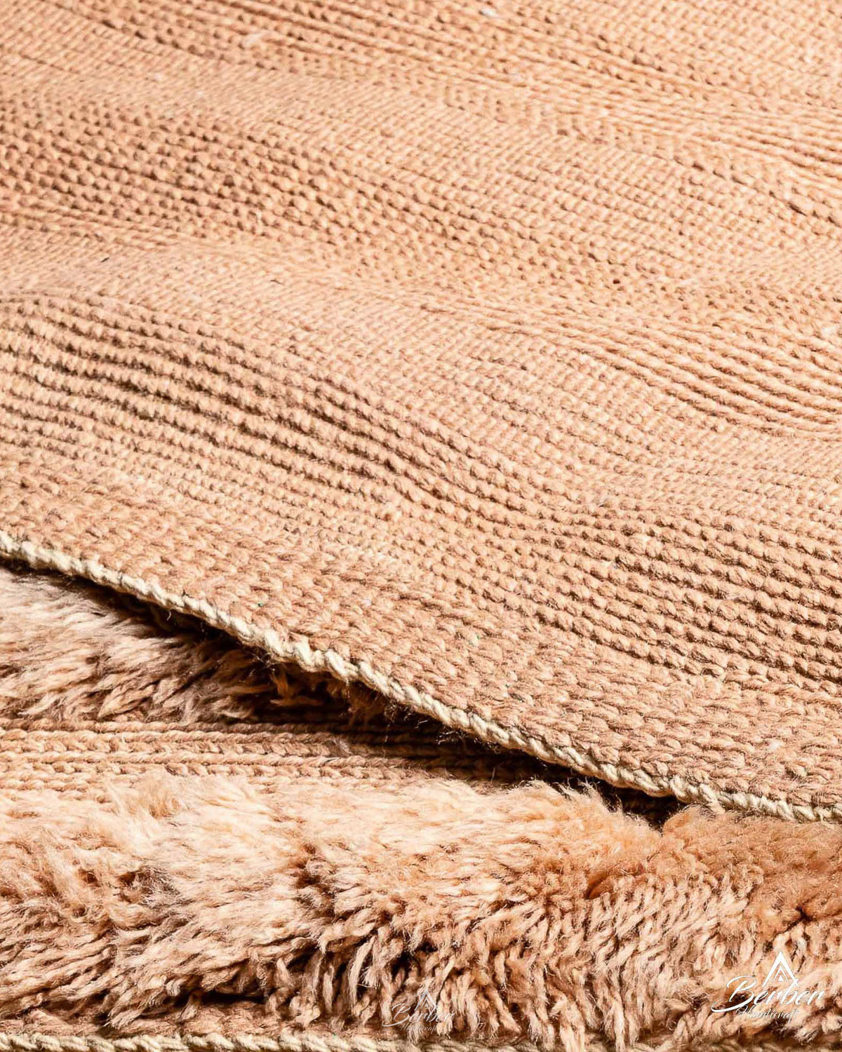 Area Moroccan Rug 3 X 5 Ft | 90 X 150 Cm / With Tassels / Short (0.4” / 1 cm)