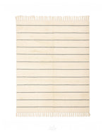 Berber Area Rug 3 X 5 Ft | 90 X 150 Cm / With Tassels / Short (0.4” / 1 cm)