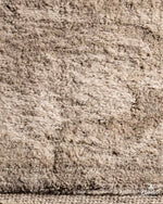 Striped Brown Moroccan Rug 3 X 5 Ft | 90 X 150 Cm / With Tassels / Short (0.4” / 1 cm)