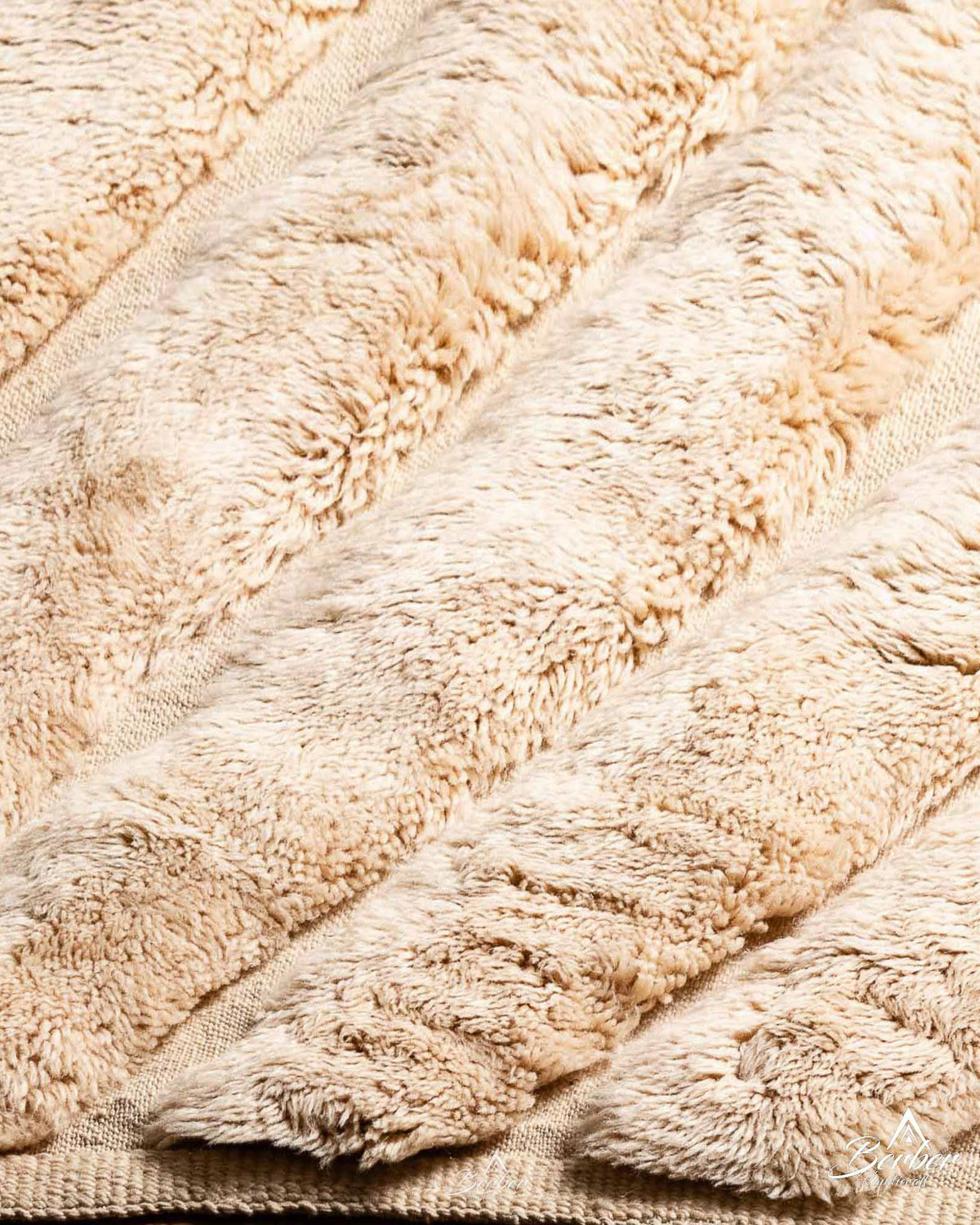Moroccan Wool Rugs 3 X 5 Ft | 90 X 150 Cm / With Tassels / Short (0.4” / 1 cm)