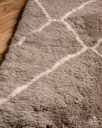 Brown Wool Runner Rug 2 X 6 Ft | 60 X 180 Cm / With Tassels / Short (0.4” / 1 cm)
