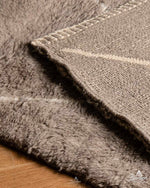 Brown Wool Runner Rug 2 X 6 Ft | 60 X 180 Cm / With Tassels / Short (0.4” / 1 cm)
