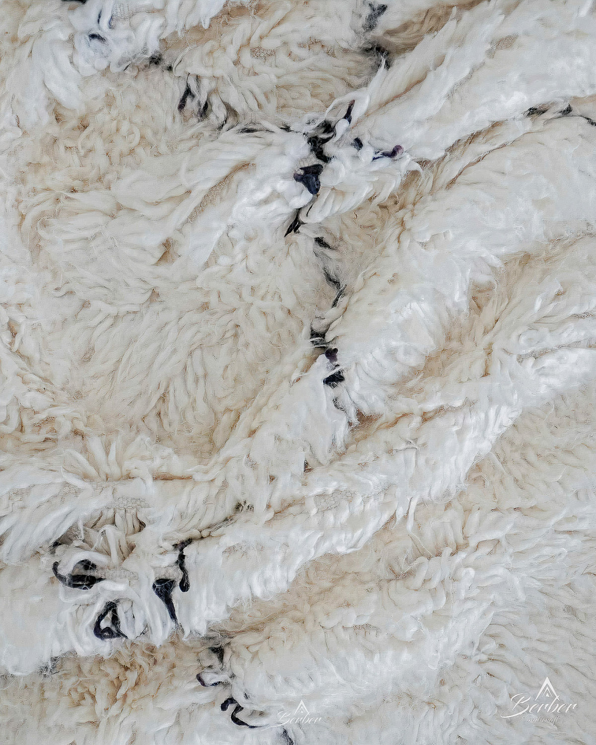 Moroccan Treillis Rug 3 X 5 Ft | 90 X 150 Cm / With Tassels / Short (0.4” / 1 cm)