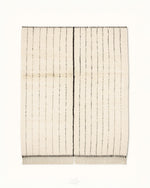 Minimalist Beni Ourain Rug 3 X 5 Ft | 90 X 150 Cm / With Tassels / Short (0.4” / 1 cm)