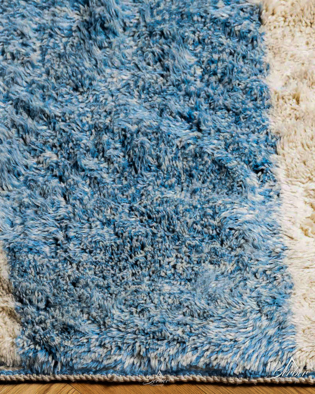Plush Moroccan Rug 3 X 5 Ft | 90 X 150 Cm / With Tassels / Short (0.4” / 1 cm)