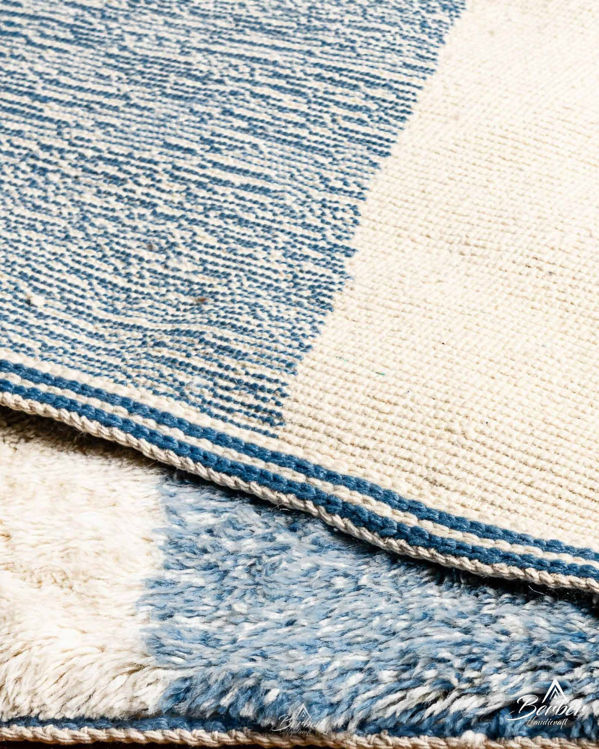 Plush Moroccan Rug 3 X 5 Ft | 90 X 150 Cm / With Tassels / Short (0.4” / 1 cm)