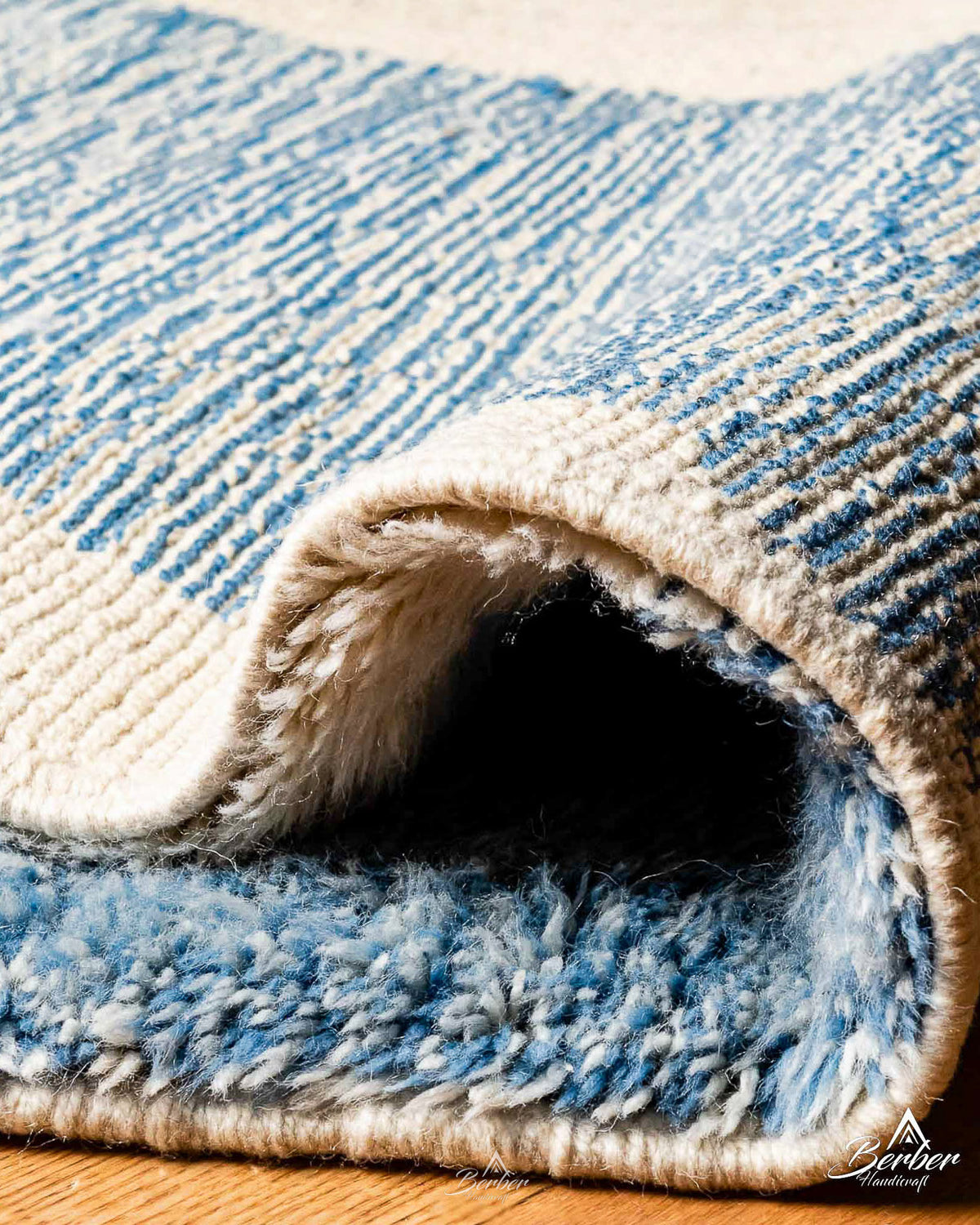 Plush Moroccan Rug 3 X 5 Ft | 90 X 150 Cm / With Tassels / Short (0.4” / 1 cm)