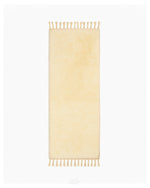 Off White Beni Ourain Runner Rug 2 X 6 Ft | 60 X 180 Cm / With Tassels / Short (0.4” / 1 cm)