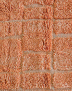 Orange Berber Rug 3 X 5 Ft | 90 X 150 Cm / With Tassels / Short (0.4” / 1 cm)