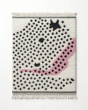 Pink Azilal Rugs 3 X 5 Ft | 90 X 150 Cm / With Tassels / Short (0.4” / 1 cm)