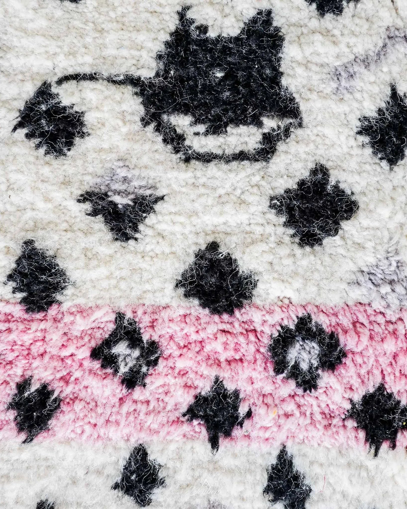 Pink Azilal Rugs 3 X 5 Ft | 90 X 150 Cm / With Tassels / Short (0.4” / 1 cm)