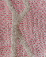 Pink Beni Ourain Rug 3 X 5 Ft | 90 X 150 Cm / With Tassels / Short (0.4” / 1 cm)