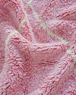 Pink Beni Rug 3 X 5 Ft | 90 X 150 Cm / With Tassels / Short (0.4” / 1 cm)