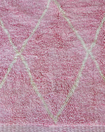 Pink Beni Rug 3 X 5 Ft | 90 X 150 Cm / With Tassels / Short (0.4” / 1 cm)