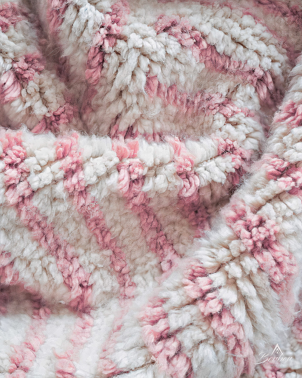 Pink Minimalist Rug 3 X 5 Ft | 90 X 150 Cm / With Tassels / Short (0.4” / 1 cm)
