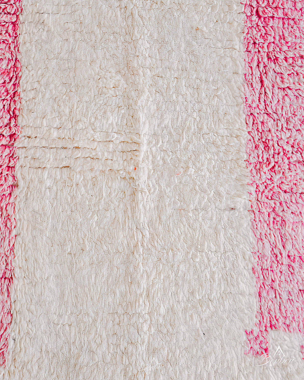 Pink Abstract Rug 3 X 5 Ft | 90 X 150 Cm / With Tassels / Short (0.4” / 1 cm)